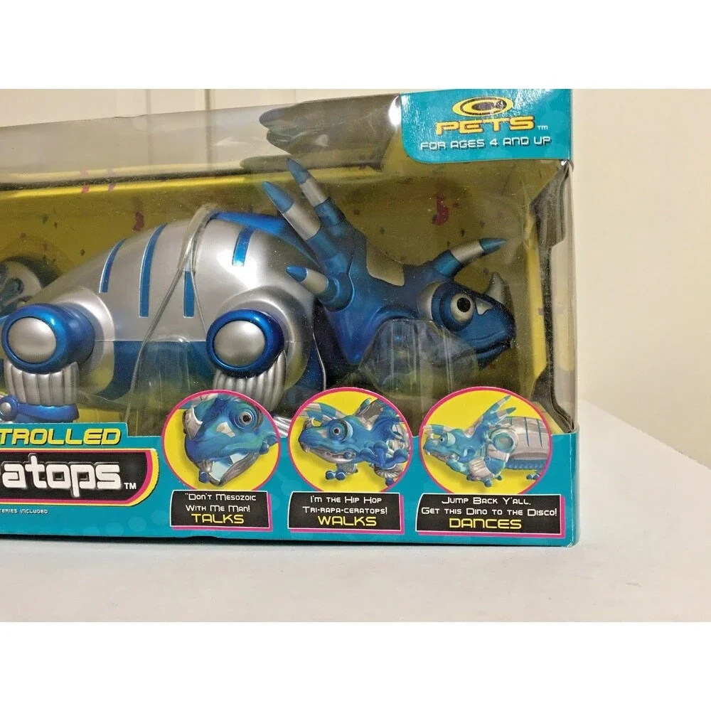 Trendmasters Tri-Rapa-Ceratops Robot Electronic Wireless Remote Dinosaur 1999